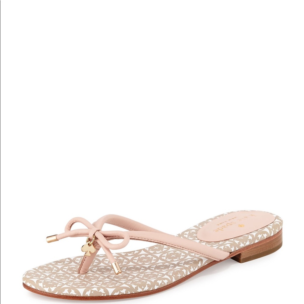 Kate Spade mistic bow flip flops
